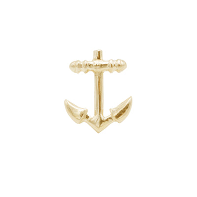 sterling silver navy pin with gold vermeil 