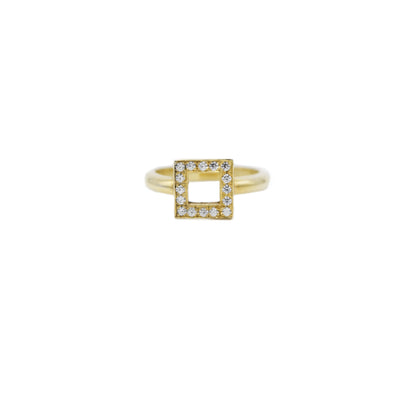 marco ring in 18k gold and diamonds 